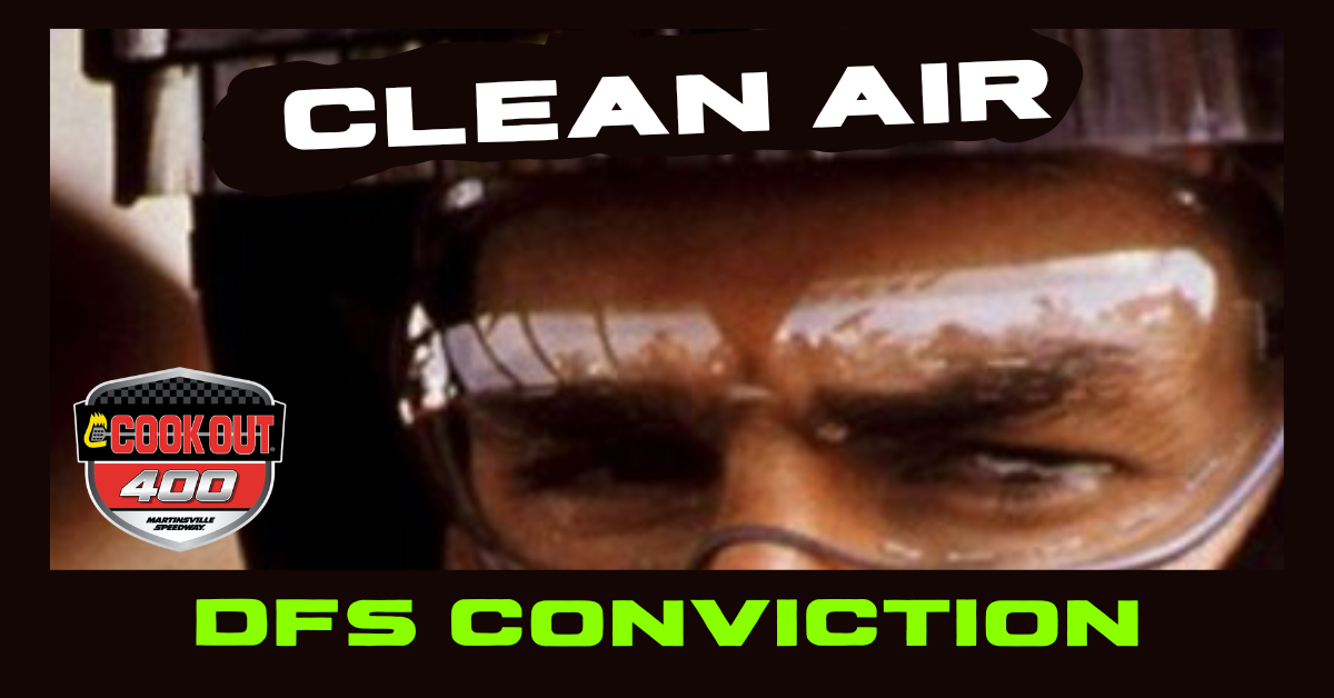 DFS CONVICTION – COOK OUT 400